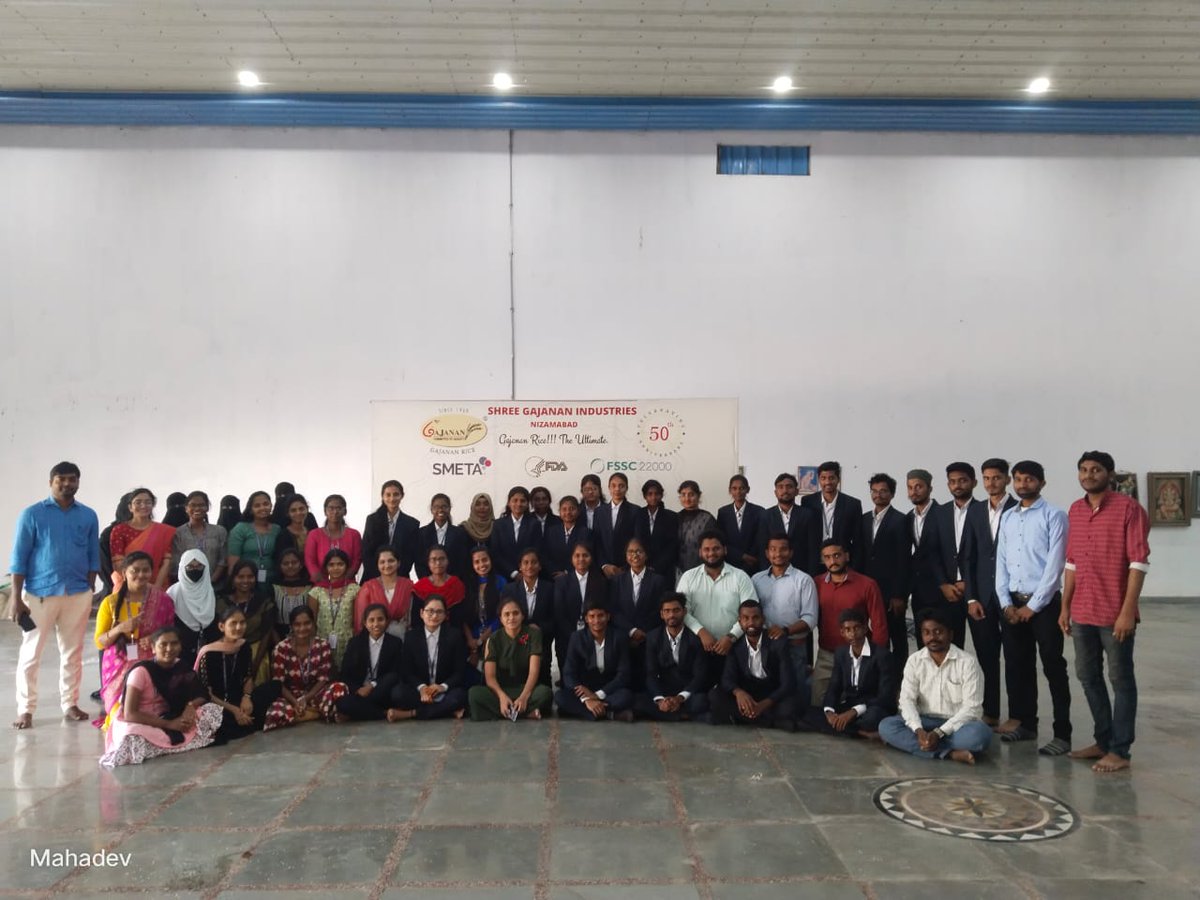 Just had an amazing industrial tour at SGI with 50 MBA students & 2 staff from Kshatriya College of Engineering. We shared our passion & progress in the rice industry process from inward vehicles to dispatches. #industrialtour #ShreeGajananIndustries #riceindustry