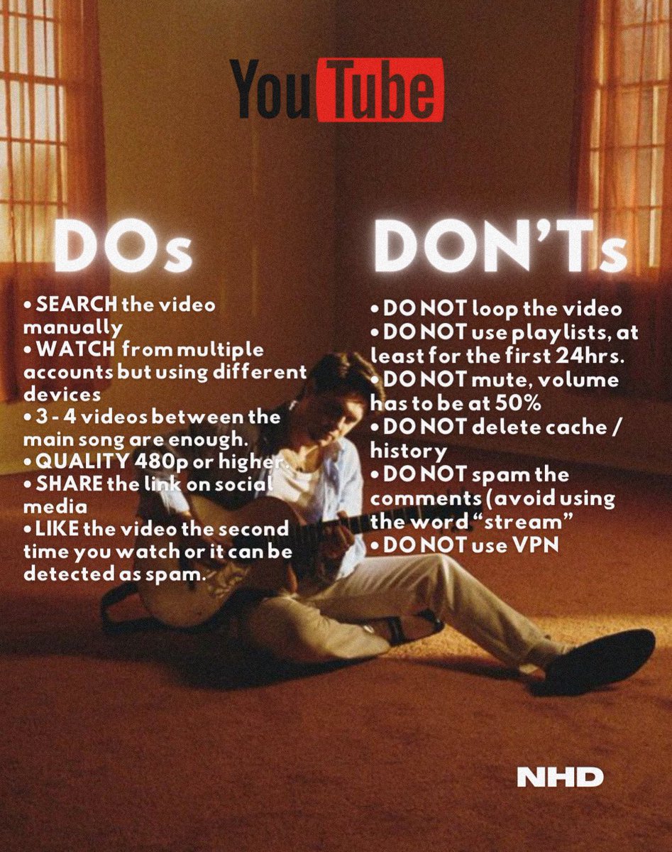 niallstreams's tweet photo. IMPORTANT‼️ ahead of #Heaven music video premiere on YouTube, we have made this guide in order to make every view count!

Read carefully, and let’s get Niall’s new video to 1M views as soon as possible 🫶 let’s go team @NiallOfficial https://t.co/8g8QshCUYC