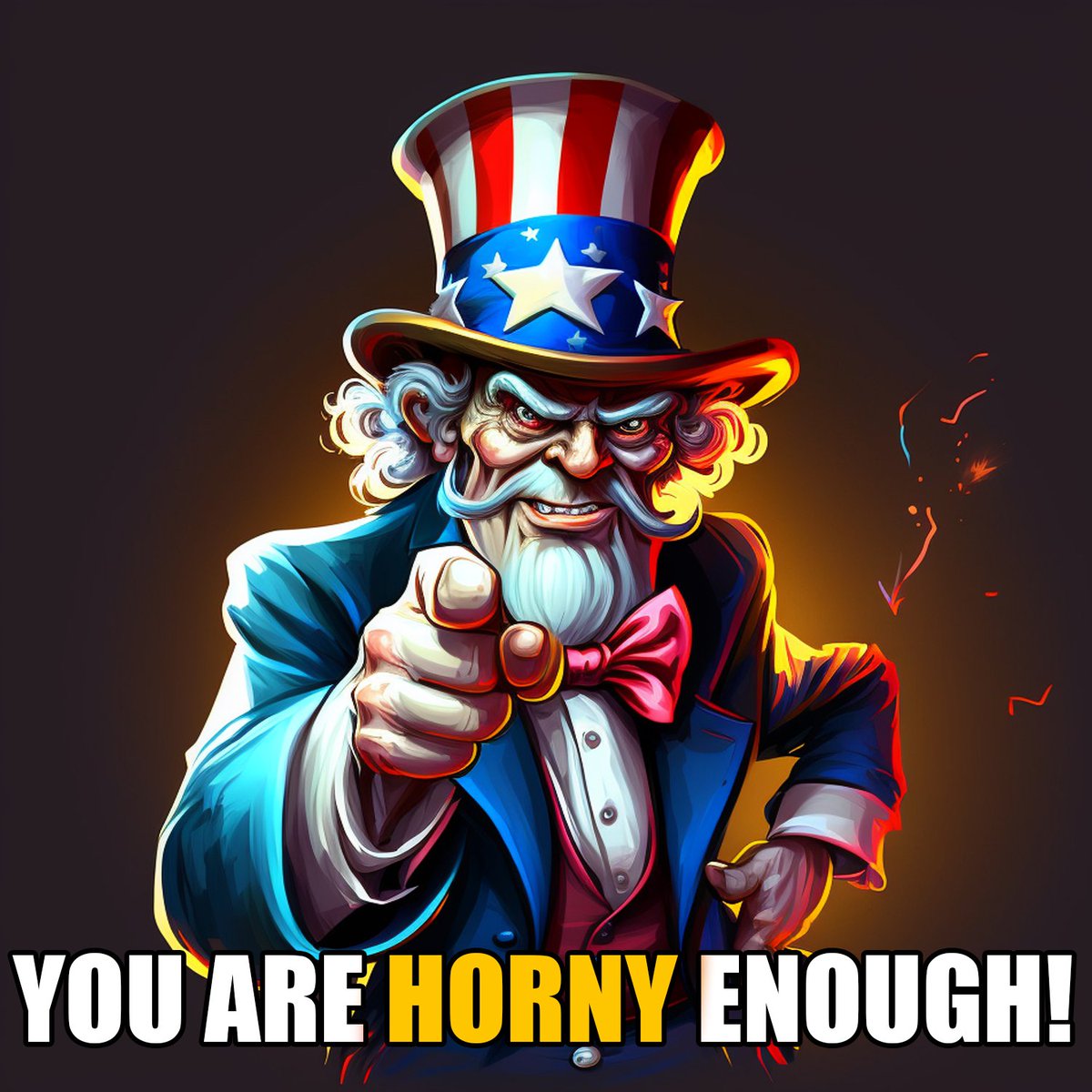 If you interact with any of our posts, you can receive this image. We'll handpick those that we think are worthy to be on our HORNY LIST. If you find this in your DM, send us your wallet address.

Continue interacting with our posts, we'll pick more as we get closer to mint day.