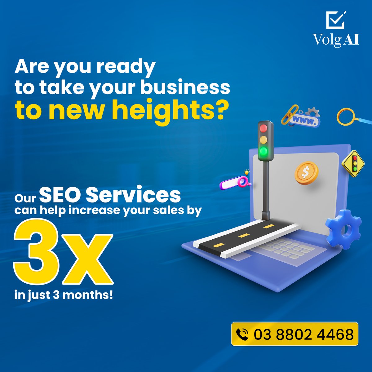 VolgAI_'s tweet photo. 🚀📈Are you ready to take your business to new heights? Our SEO services can help you triple your sales in just 3 months!

📞 𝟎𝟑 𝟖𝟖𝟎𝟐 𝟒𝟒𝟔𝟖 https://t.co/uRCl8leCyS
