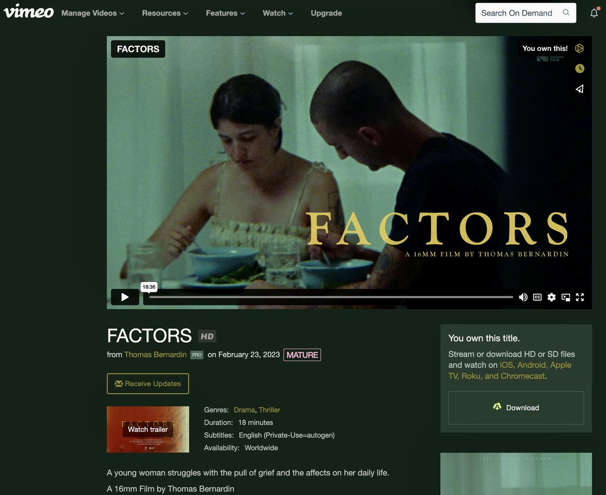 NOW STREAMING &amp; DOWNLOAD on Vimeo On Demand ! vimeo.com/ondemand/facto…