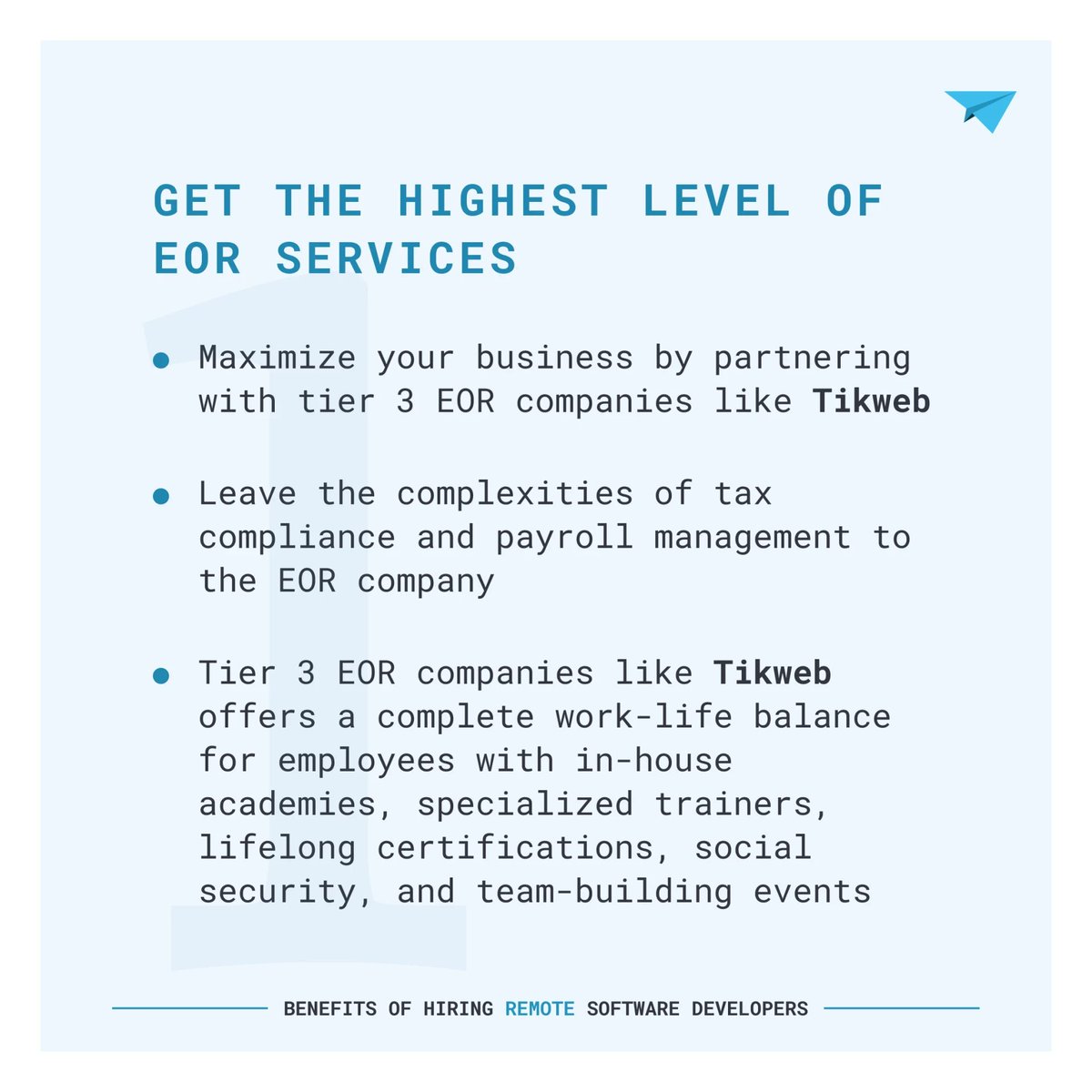 TikwebApS's tweet image. Have you ever thought about the benefits of having your remote software development team? 🤔

Building a remote software development team can unlock numerous benefits.

📞 Contact at tikweb.com

#hiringremotely #developerjobs #futureofbusiness #remotedeveloper