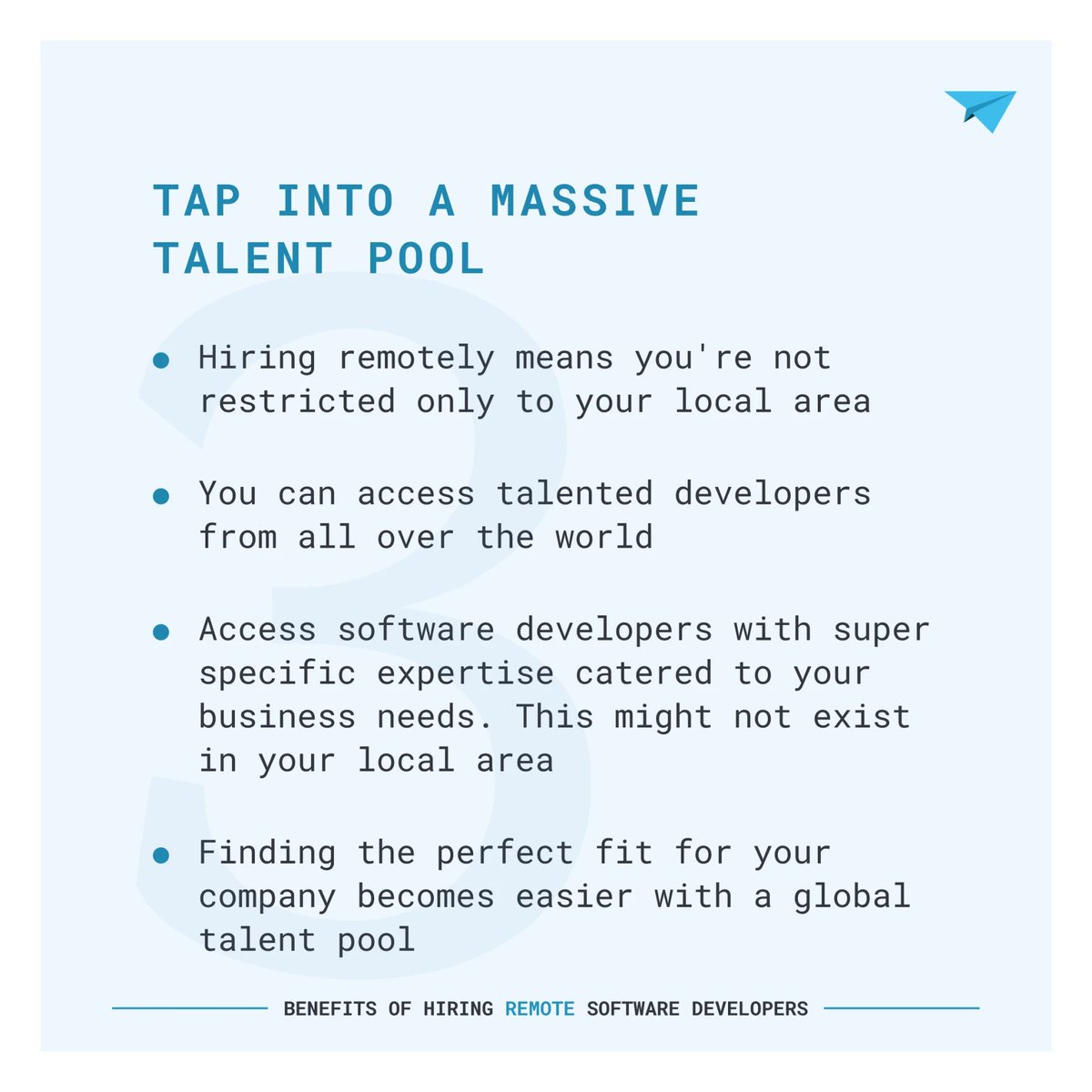TikwebApS's tweet image. Have you ever thought about the benefits of having your remote software development team? 🤔

Building a remote software development team can unlock numerous benefits.

📞 Contact at tikweb.com

#hiringremotely #developerjobs #futureofbusiness #remotedeveloper