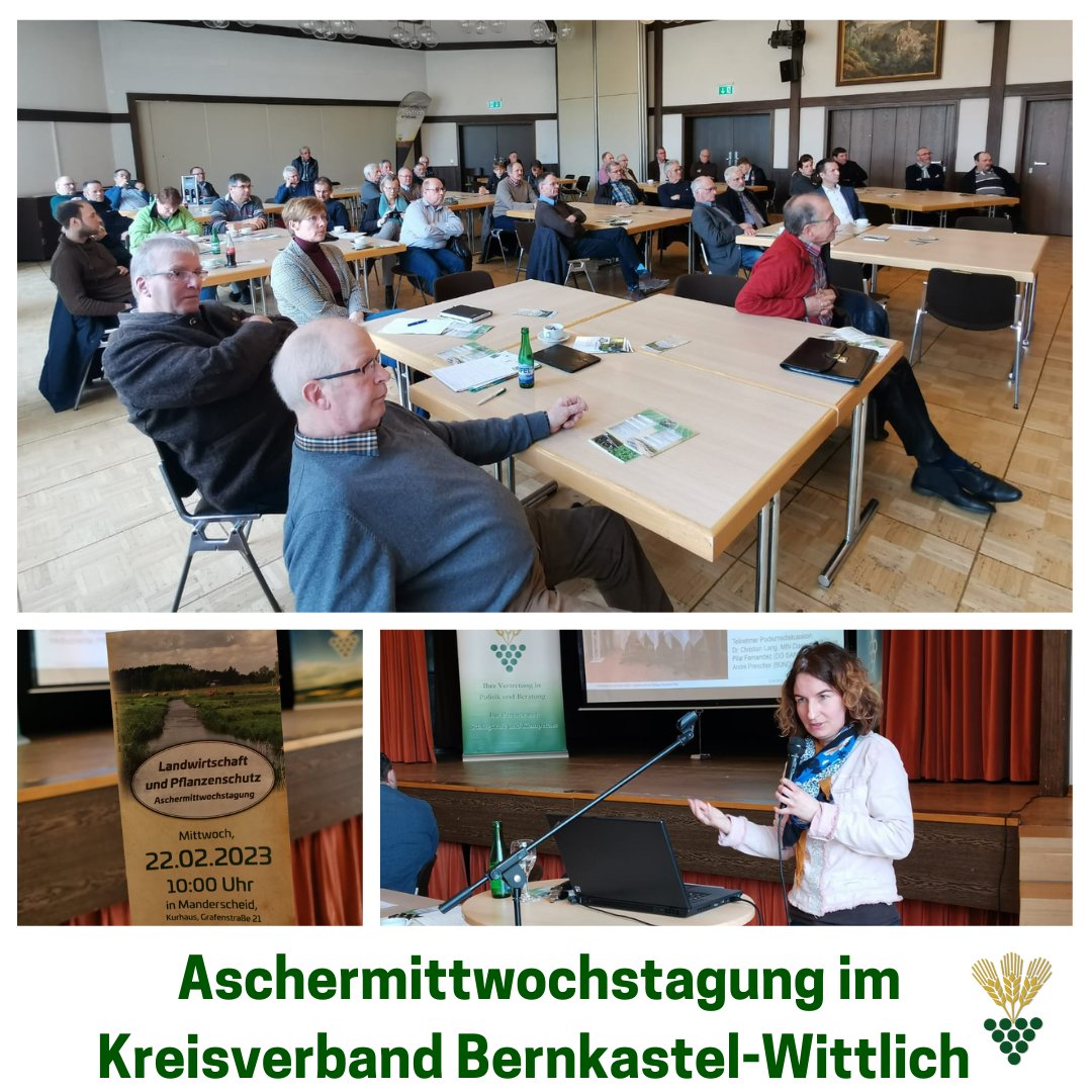 BWV_NET's tweet image. Die traditionelle Aschermittwochstagung im Kreisverband Bernkastel-Wittlich legte einen besonderen Schwerpunkt auf die möglichen Auswirkungen der EU-Pflanzenschutzmittelverordnung auf Praxis und Beratung.