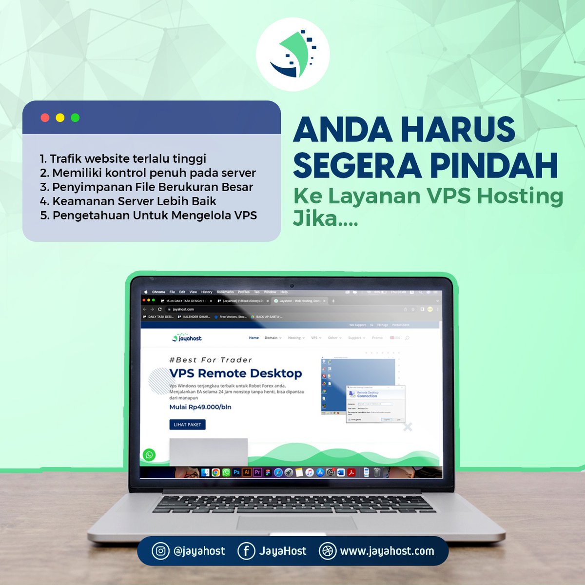 digitalkucom's tweet photo. Apakah trafik website-mu terllu tinggi atau keamanan server kurang baik? Jangan diteruskan, saatnya pindah layanan VPS Hosting.

Iayanan VPS Hosting selalu bisa diandalkan, memberikan keamanan dan kinerja yang lebih baik dari shared hosting. https://t.co/oatY9XLAai