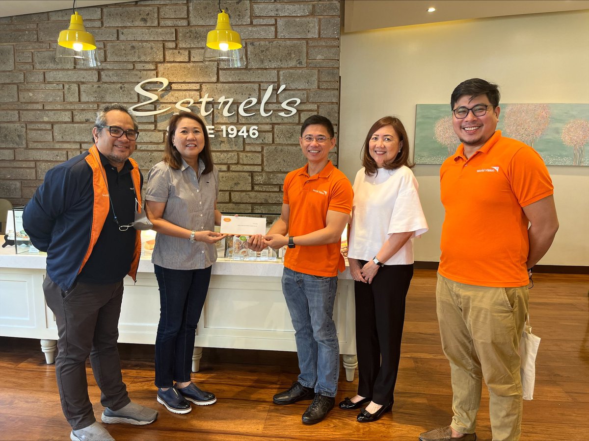 worldvisionph's tweet photo. We are grateful to Estrel's Caramel Cakes, makers of premier specialty caramel cakes in the Philippines since 1946, for their generous donation worth 100K to support children under World Vision’s program!
More success to your mission and cause-oriented ventures!
#OneForChildren https://t.co/TX6aJGBycV