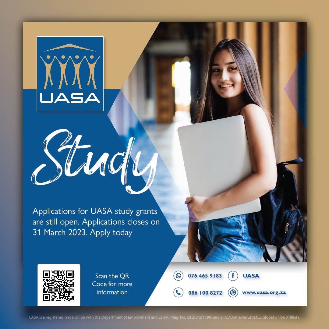 UASA_the_Union's tweet image. Applications for study grants close on 31 March 2023. Apply now lnkd.in/g9MsE438

#UASA #StudyGrant #Education
