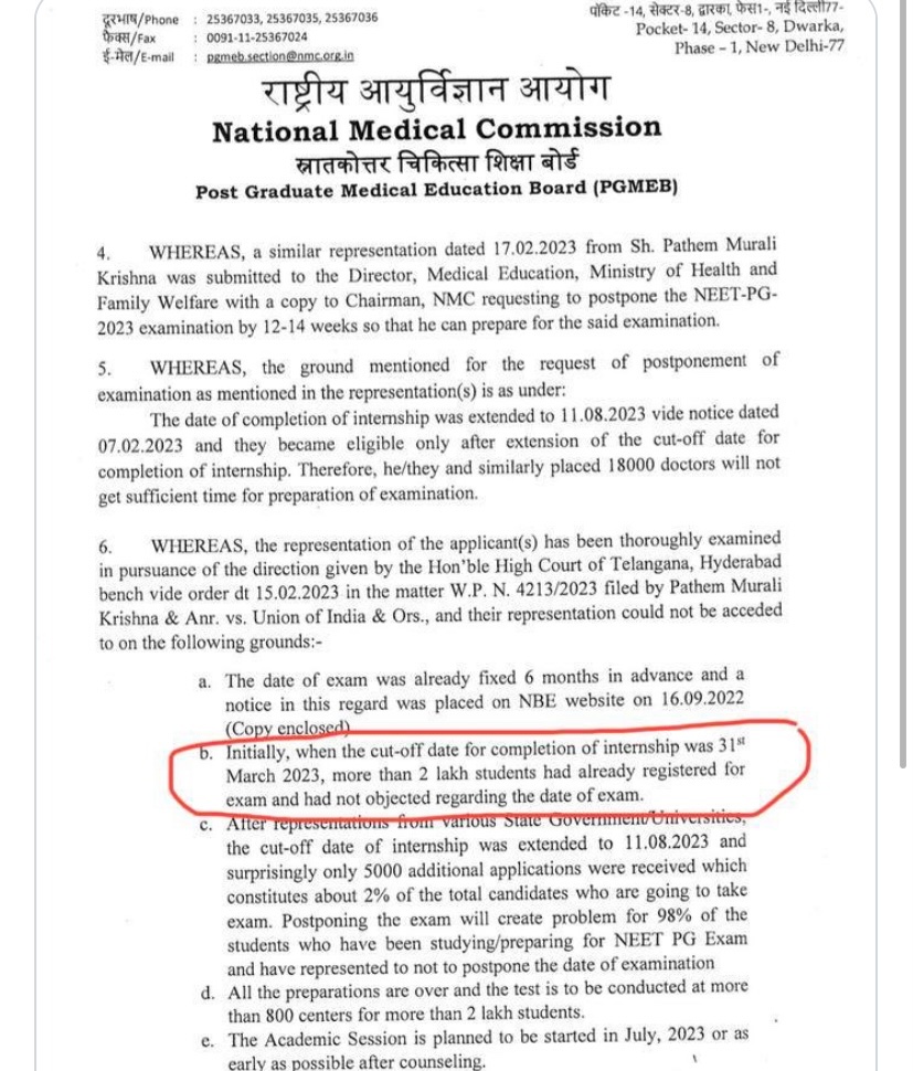 Rangasai146's tweet photo. They have mentioned 2lakh people registered before it was at march 31st eligibility, At that time around 14 states are not eligible how will 2 lakh people register #NEETPG2023 
#postponementneetpg2023
#PostponeNEETPG2023 https://t.co/oabqsH3Gus