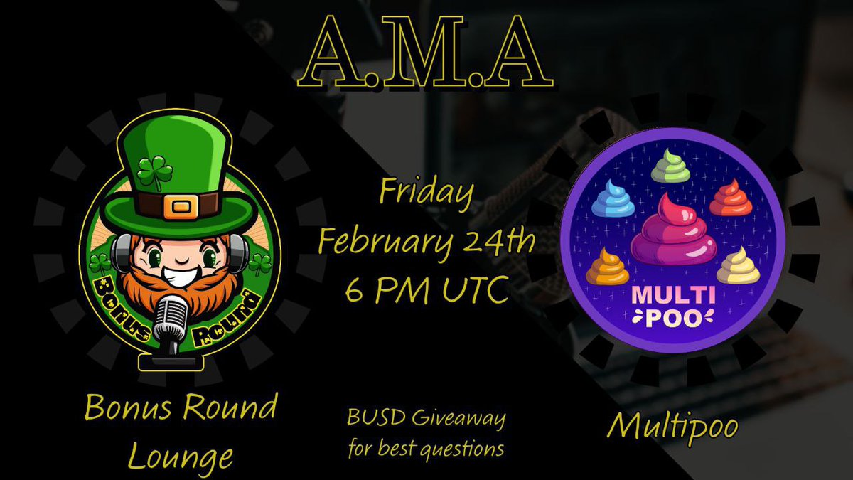 BonusRound22's tweet photo. ๐Bonus Round presents
Location: https://t.co/mj93J0y083
Today- 6 PM UTC
Guest: Multipoo @multi_poo
๐ฌ : https://t.co/N3T3YkwU0x
๐ : https://t.co/7XfwY8upHQ
Tools for teams that work together.
โ
๏ธProof of Reserve
โ
๏ธPassive income
โ
๏ธServicing
#AMA #MultiPoo https://t.co/LnFEHFd3uc
