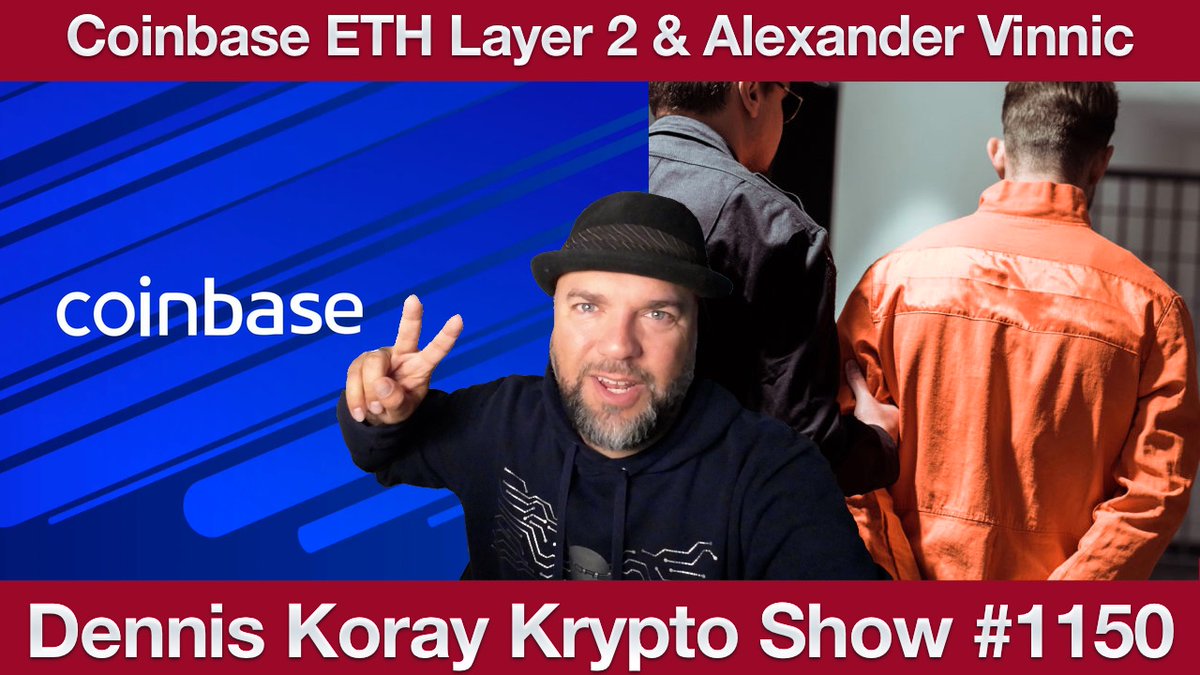 denniskoray's tweet photo. #1150 #Coinbase Layer 2 Blockchain “Base” &amp; Alexander Vinnic #BTC-e

https://t.co/zoaWXsy8Y6 https://t.co/NO7ZjIPLp3