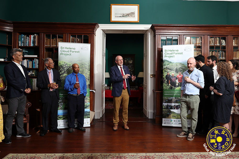 SaintsDidNext's tweet photo. Reception at Plantation last night, in recognition of the work undertaken by the Cloud Forest Team.
A few long-service awards handed out as well. 1/2

#wtsdn #sthelenaisland #sthelena #sthelenaconservation #cloudforestproject https://t.co/tqfvVwPzxQ