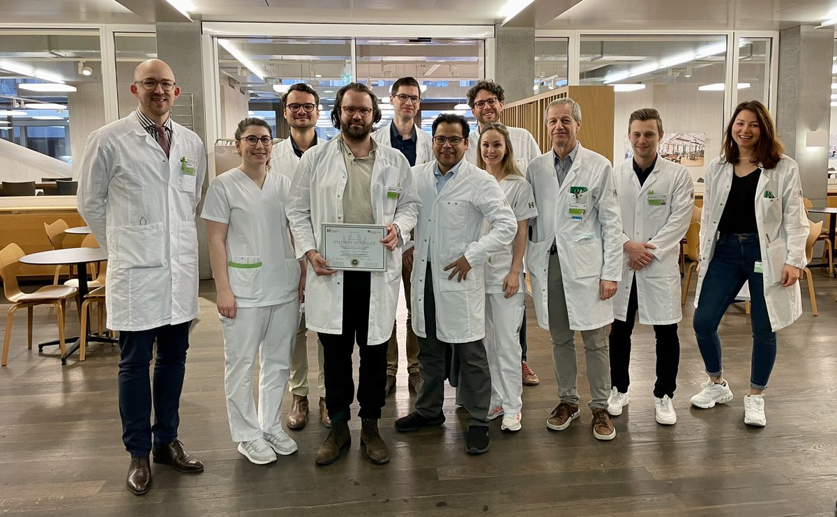 mnstienen's tweet photo. Today we say goodbye to our @AOSpine fellow Stephan Heisinger from #Vienna, #Austria who spent 5 months at our #interdisciplinary #spine #center #OSWZ #Ostschweizer #Wirbelsäulenzentrum @KantonsspitalSG. Stephan did a great job. Was a pleasure to have him 💪😎😷 https://t.co/ks4GUb36Q5