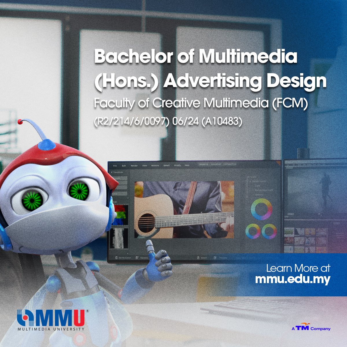 mmumalaysia's tweet photo. Expand your creativity through our Bachelor of Multimedia (Hons.) Advertising Design! Our professional lecturers will guide you through each step of the creative process until the final work, (cont.) #mmumalaysia #mmuisyou #mmuplusyou https://t.co/hBAfK2ha8P