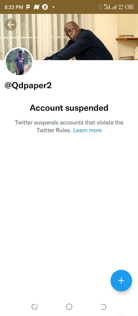 @BabtundeQdpaper @Qdpaper2 Suspended not hacked 🤣