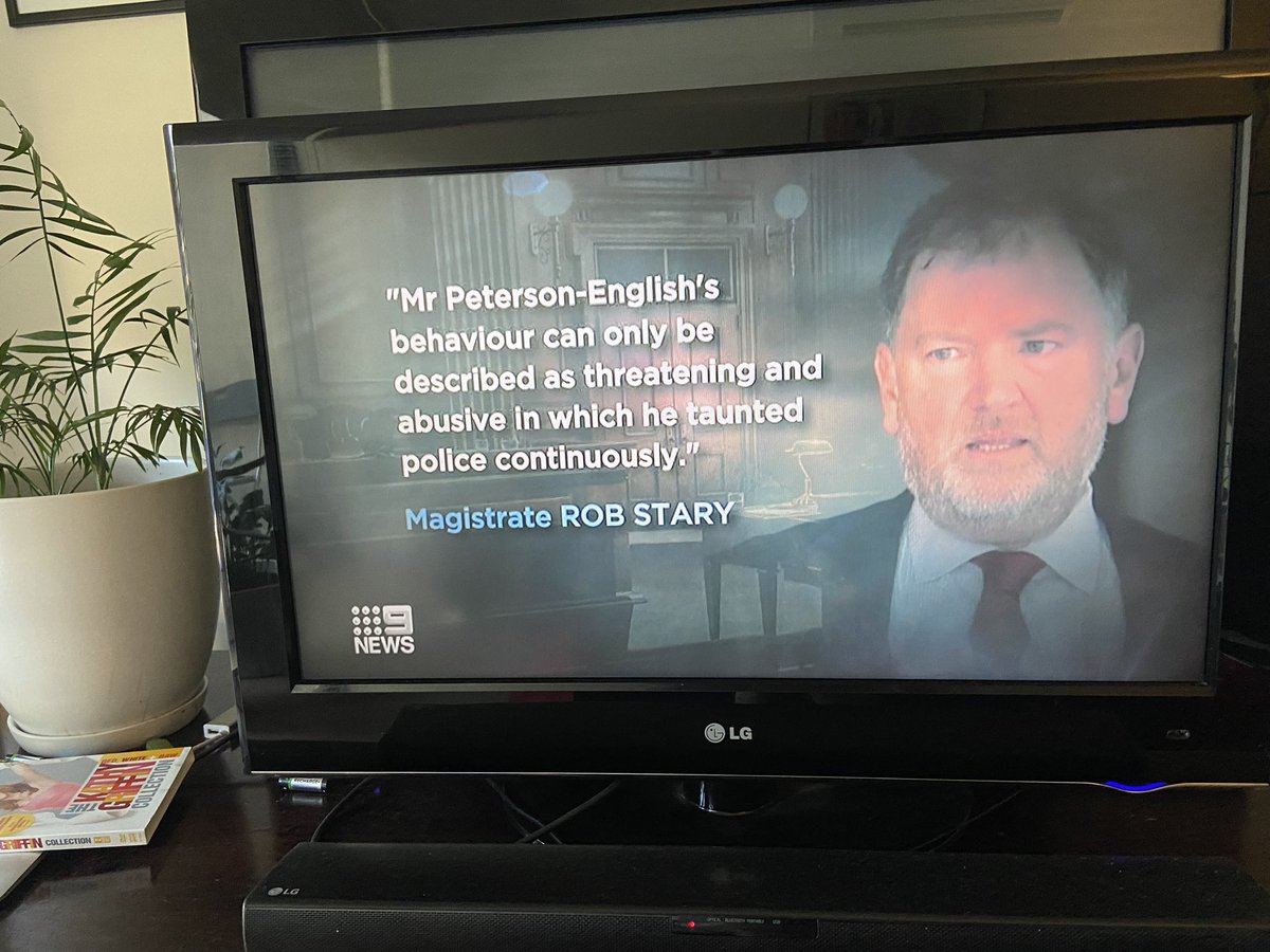 JB001001's tweet image. Daniel Peterson English now complaining of brain damage and PTSD after the anti lockdown protester continually harassed and threatened police over a long period. 

It’s difficult to have sympathy for him and part of me thinks you reap what sow. 

#MelbourneLockdown #covid