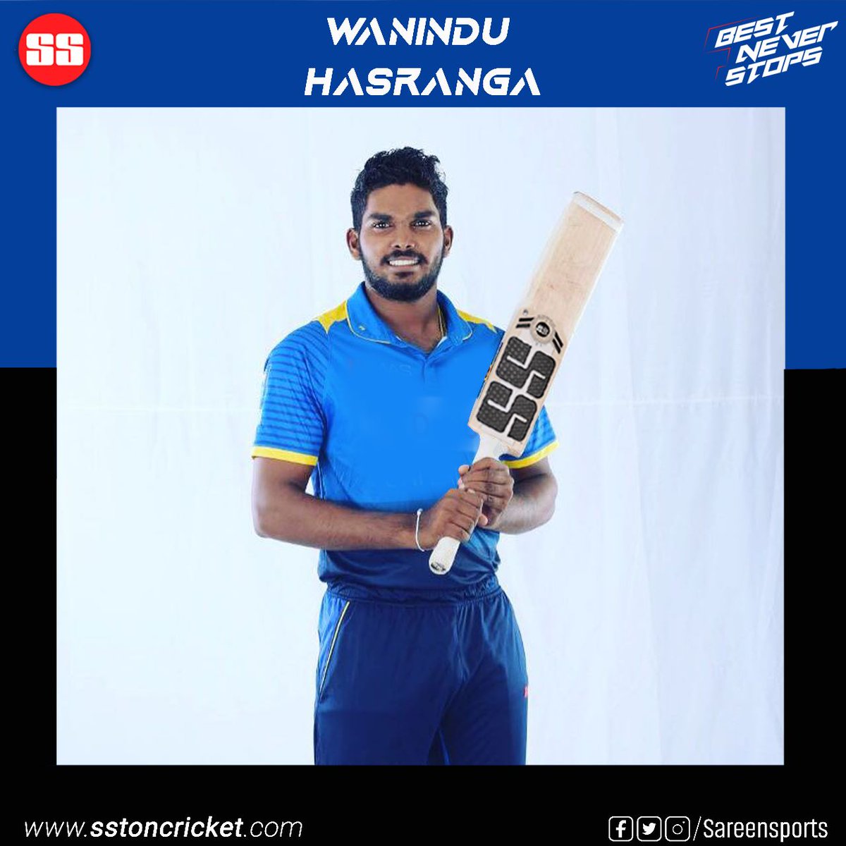 SareenSports's tweet photo. Congratulations to Wanindu Hasranga for becoming the No. 1 T20i player!
#Sareensports #Cricket #CRICKETSRILANKA #cricketlovers #bestneverstops https://t.co/0bxbP101YG