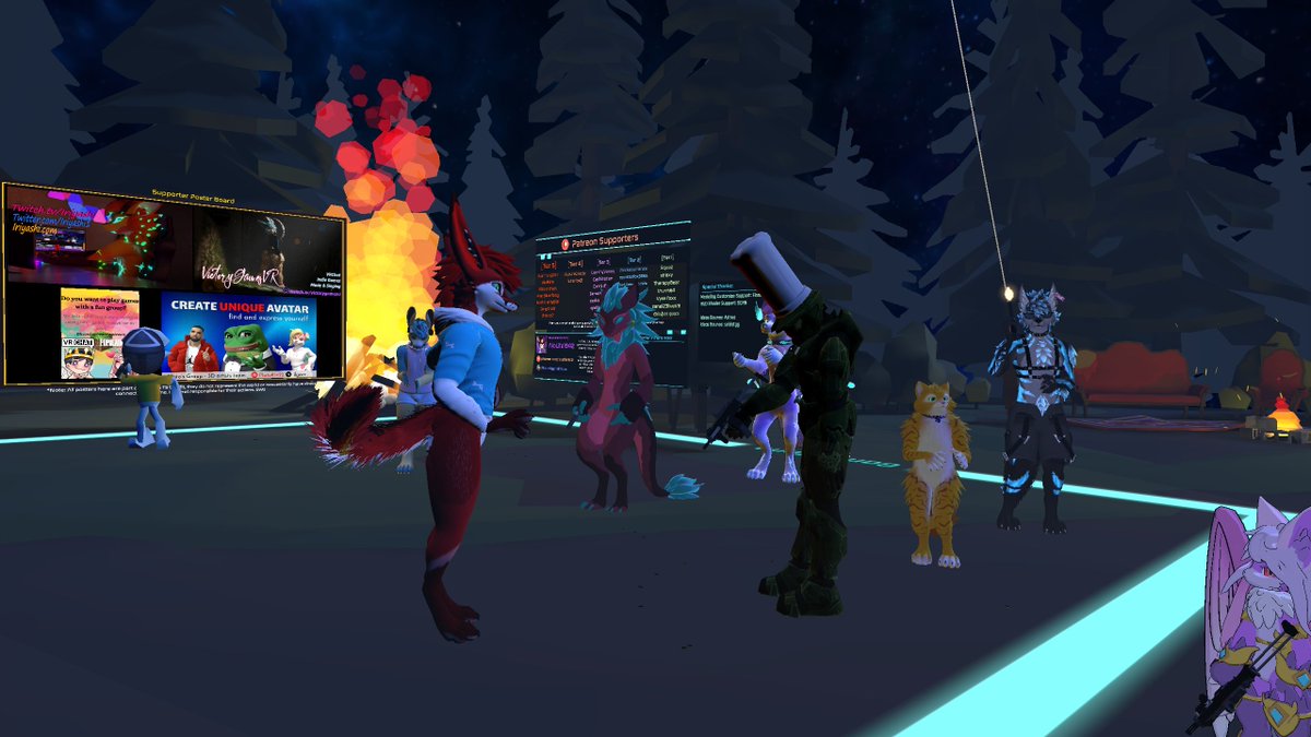 ChevronTheWolf's tweet photo. #thursdayvrchatgames #vrchat @Ostinyo #puttputtquest #minigolf #infested @NoLife1942 #phaserspace #lasertag
Another fabulous Thursday VRChat Games night! https://t.co/Yx7DzoAHif