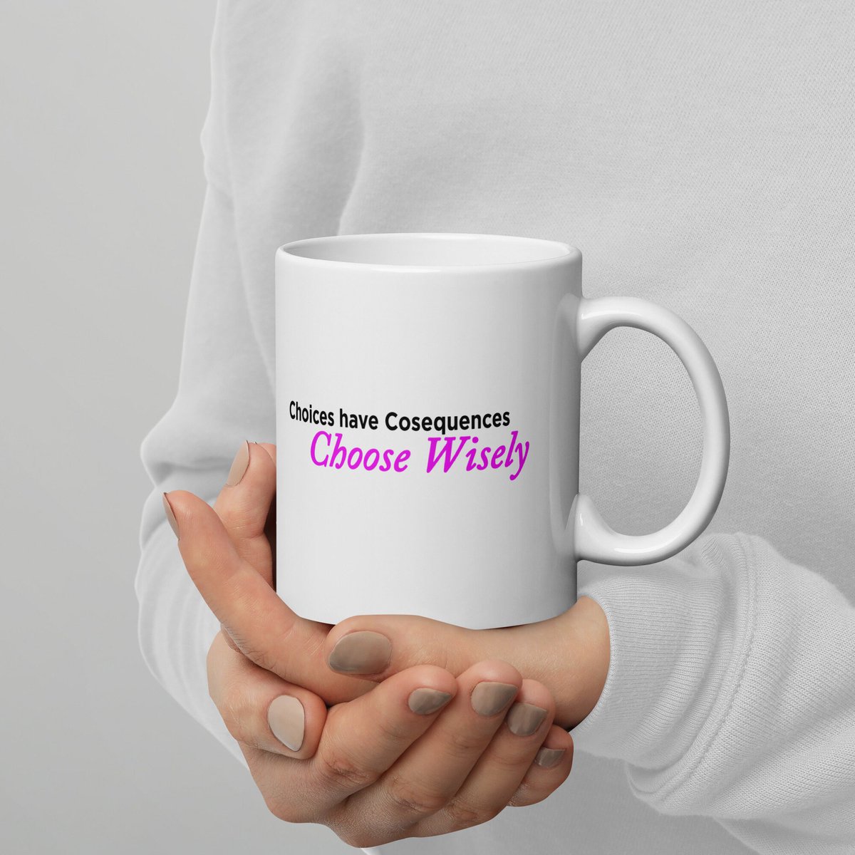 Excited to share the latest addition to our #etsy shop: Choices Have Consequences White glossy mug etsy.me/3xPLcKM #white #yes #ceramic #choicescoffeemug #choosewhitemug #whitecoffeemug #inspirationalmug #spiritualmug #religiousmug