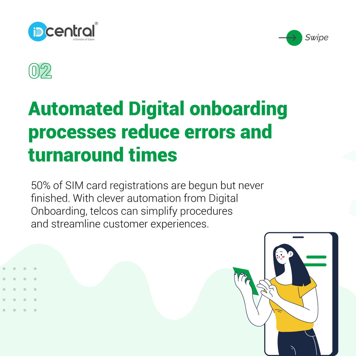 idcentral_io's tweet photo. (1/2)#Telecommunications 2023: Use cases for #DigitalOnboarding has skyrocketed in the #TelecomIndustry.

Contact us today and see our AI-enabled #IdentityVerification &amp; #ComplianceScreening in action: https://t.co/fgXUQiE0rz 

#UserOnboarding #RemoteOnboarding https://t.co/wzIbKBDn7h