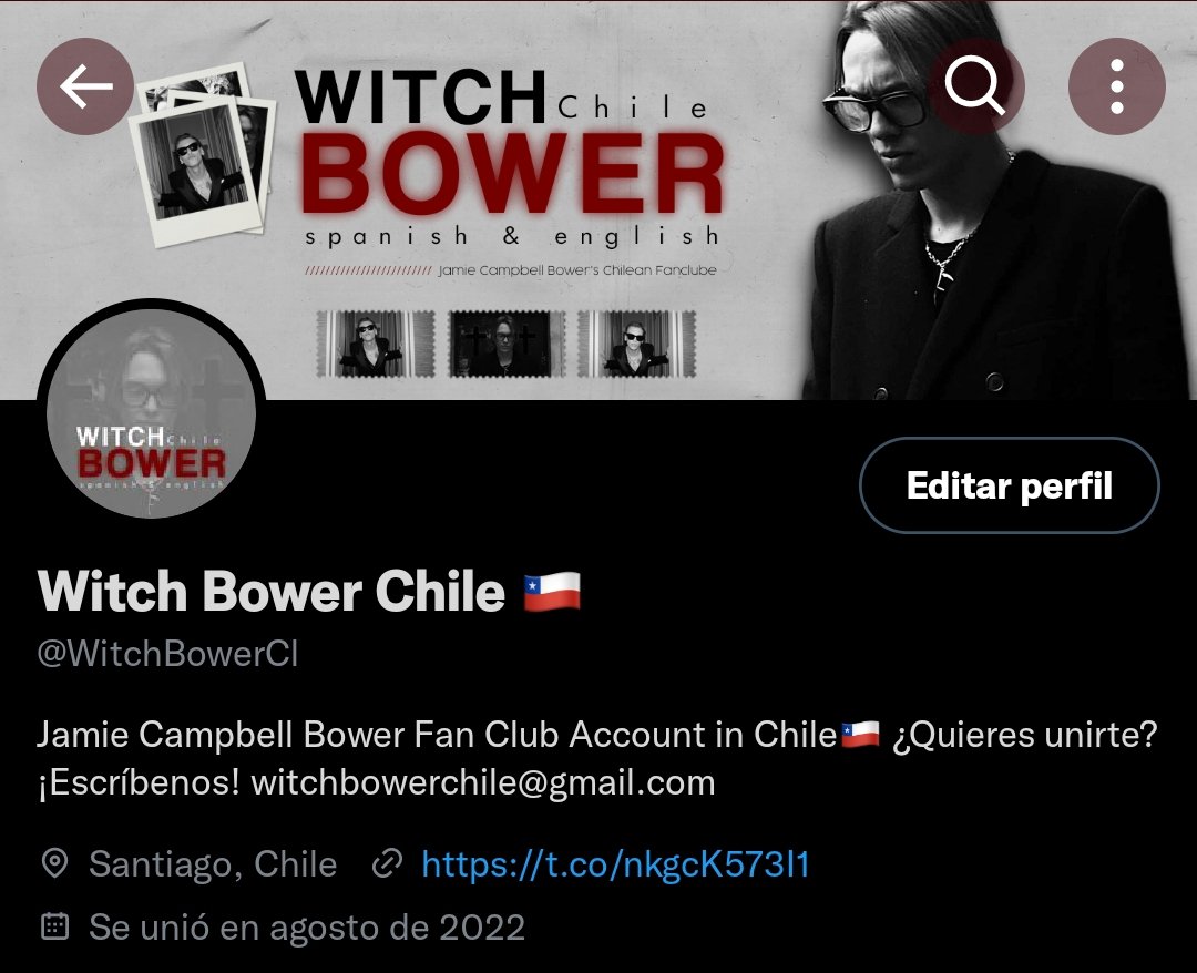 WitchBowerCl's tweet photo. We have a new face! 🎉

Always hand in hand with our wonderful @Foxdesignf, an excellent recommendation from our friends from @jamiemeu 🖤

Do you like the new aesthetic? ✨

#JamieCampbellBower #JamieBowerinChile https://t.co/YlWDSUiCrq