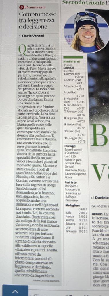 paoloangeloRF's tweet photo. #vanetti ” nella straordinaria vittoria di #meribel due armi: la forza mentale e la sua qualità nelle parti tecniche della <roc de fer>.. la forza della menta l’ha condotta ai passaggi nei quali avrebbe potuto dire la sua.. una rimonta in progressione sfociata nel capolavoro https://t.co/Y7WTyRoUVM