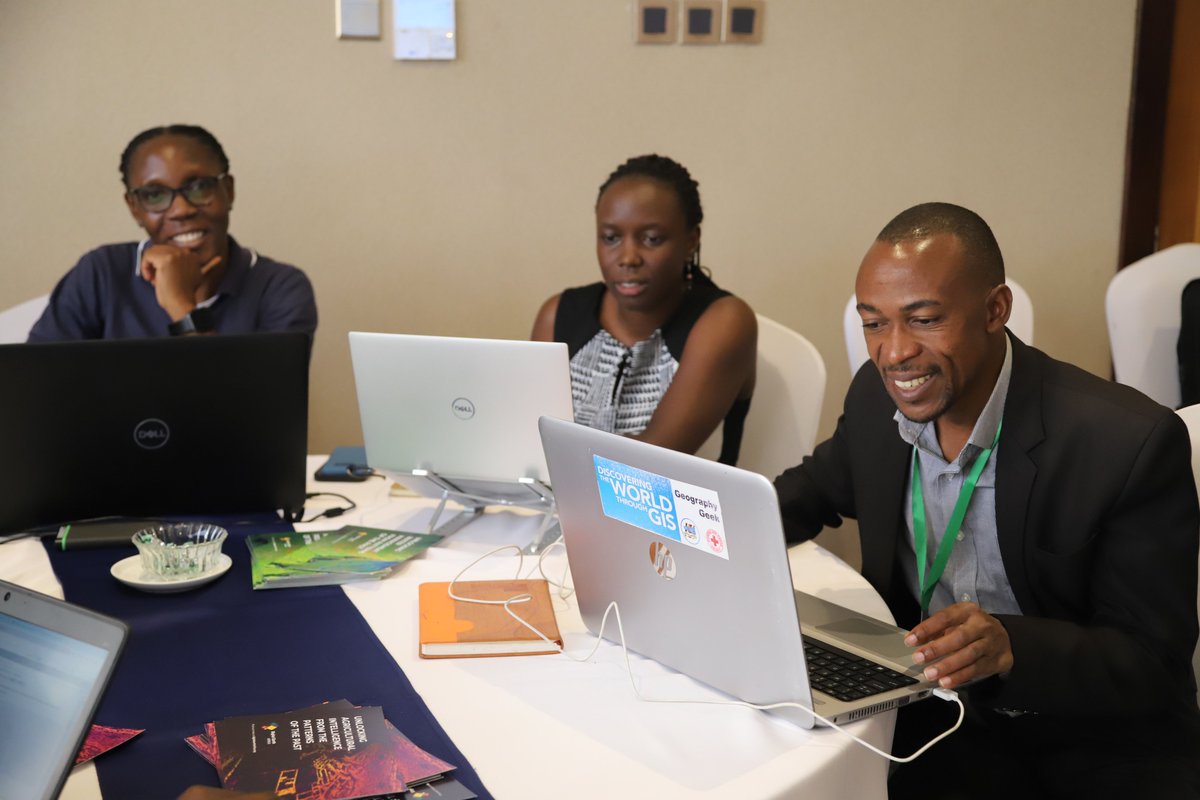 ASARECA's tweet photo. #Particpants get on to day Two with a hands-on training facilitated by @DEarthAfrica's, User Engagement Manager @JosephTUYISHIMI #experts are identifying specific areas of application of @DEarthAfrica #Products. using #sandbox and #Notebook and use cases. https://t.co/IvevapBvmE