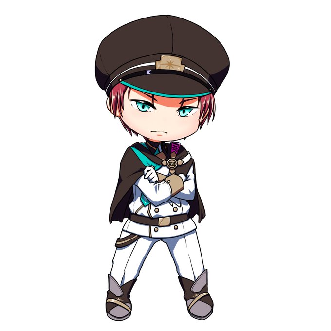 髪の色塗り忘れてたので、塗ったverも置いておきますね、眉見鋭心。 