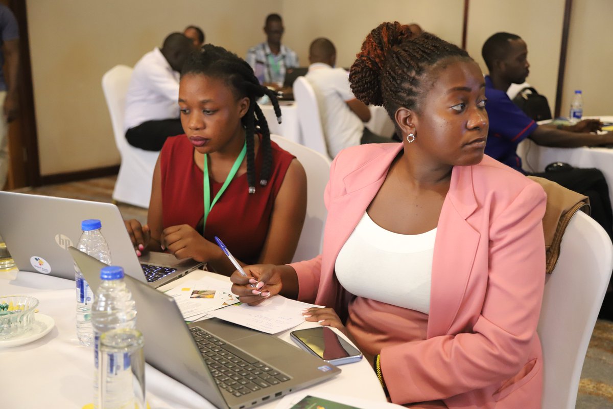 ASARECA's tweet photo. #Particpants get on to day Two with a hands-on training facilitated by @DEarthAfrica's, User Engagement Manager @JosephTUYISHIMI #experts are identifying specific areas of application of @DEarthAfrica #Products. using #sandbox and #Notebook and use cases. https://t.co/IvevapBvmE