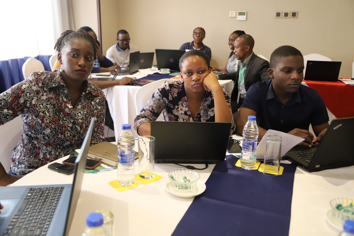 ASARECA's tweet photo. #Particpants get on to day Two with a hands-on training facilitated by @DEarthAfrica's, User Engagement Manager @JosephTUYISHIMI #experts are identifying specific areas of application of @DEarthAfrica #Products. using #sandbox and #Notebook and use cases. https://t.co/IvevapBvmE