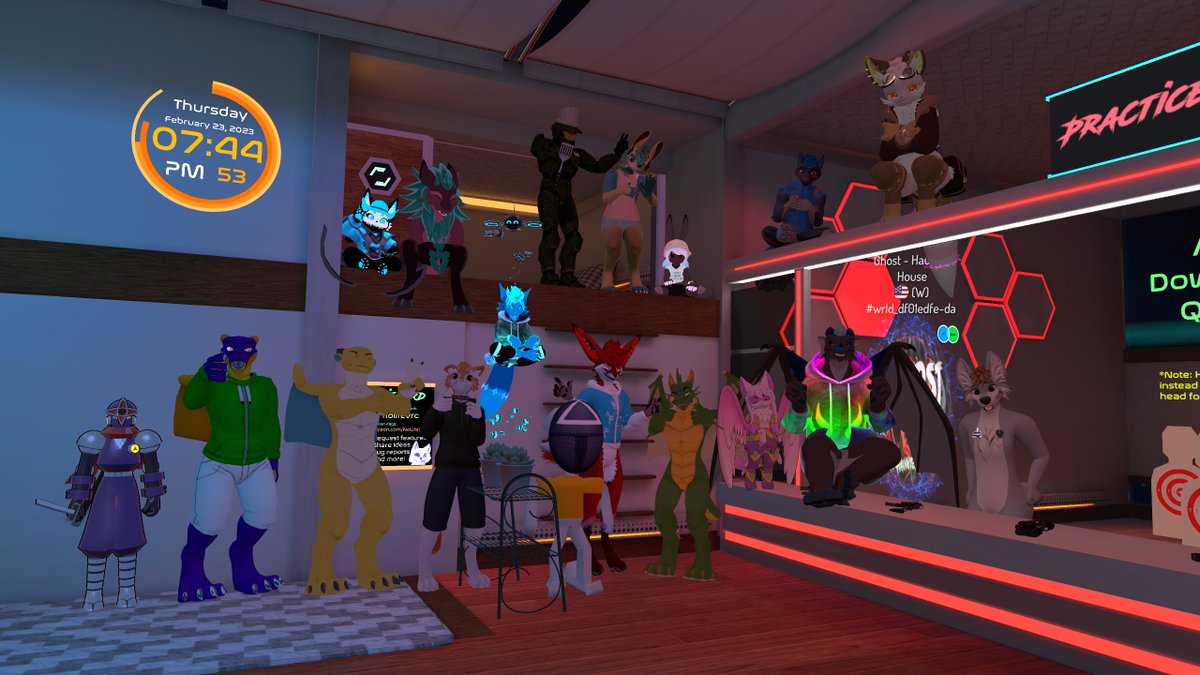 ChevronTheWolf's tweet photo. #thursdayvrchatgames #vrchat @Ostinyo #puttputtquest #minigolf #infested @NoLife1942 #phaserspace #lasertag
Join us for more action across VRChat's wide range of games! https://t.co/1DNPQ8tdEp