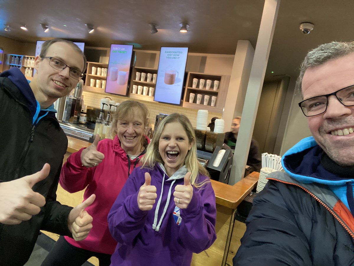 South Mimms breakfast break. Next stop the airport.