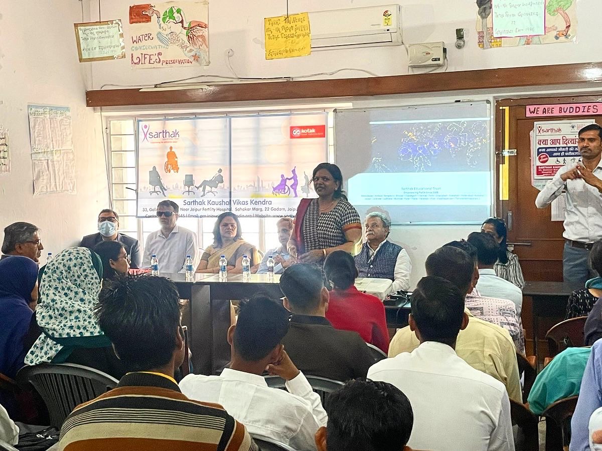 SarthakEducati2's tweet photo. Jaipur Divyang Vikas Kendra celebrated seven successful years in service of Persons with Disabilities. 
 
To know more about us visit: https://t.co/LW9iT18fM0 

For free of cost services visit- https://t.co/6p5imnHT2X 

#SupportSarthak #SupportDivyangjan @TrustSarthak https://t.co/AyqT2d6bcP