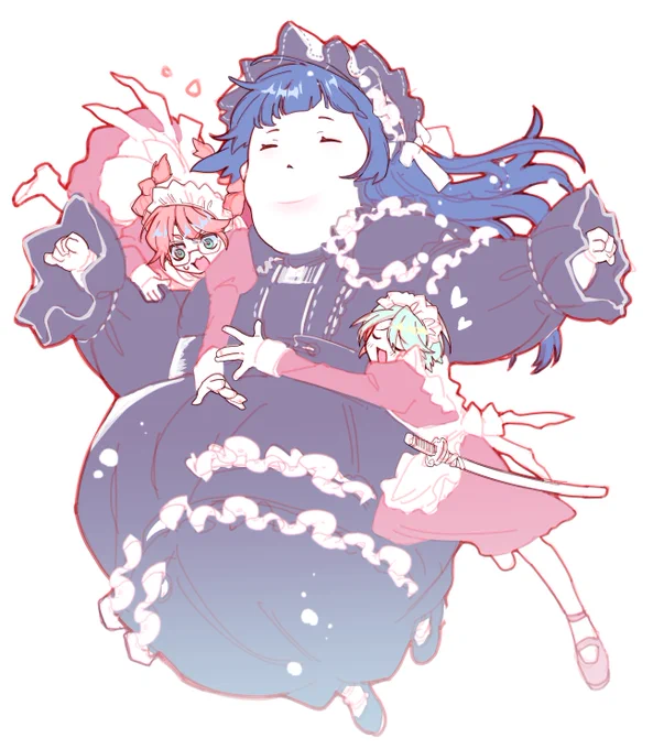 おっきいお嬢様とメイドバディ#創作 