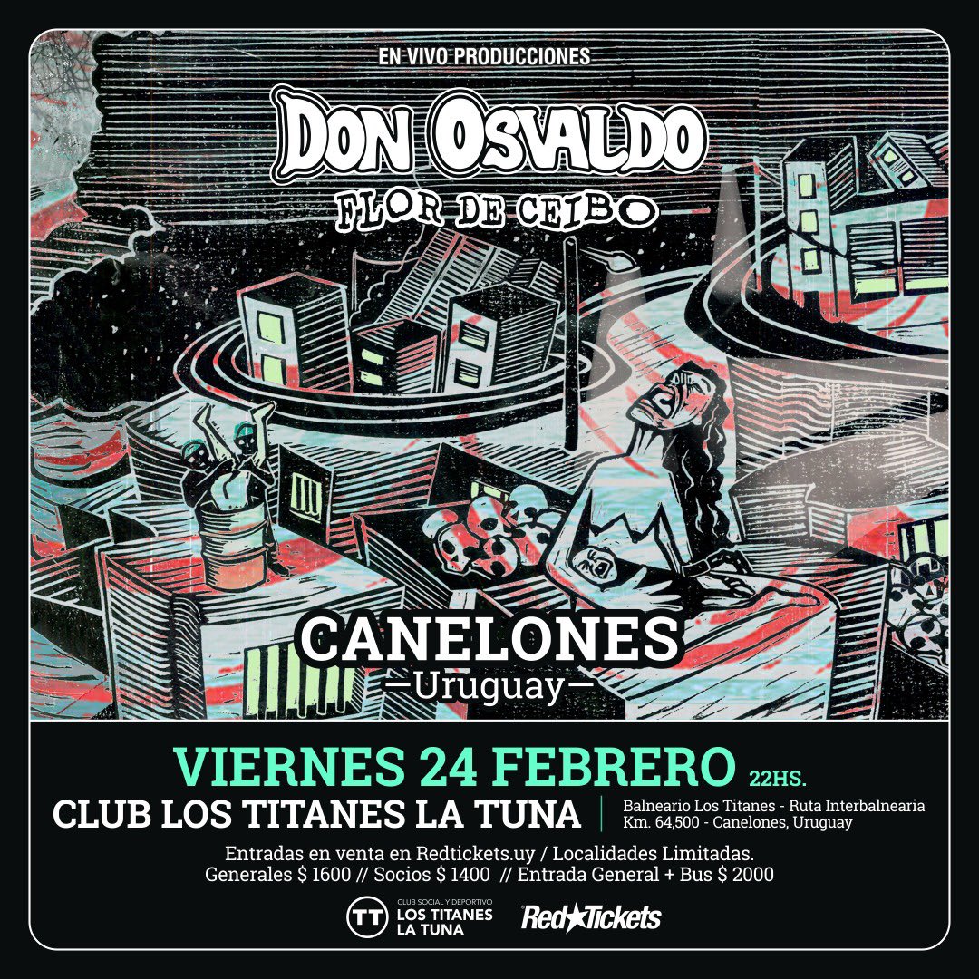 Hoy! <a href="/DonOsvaldoo/">#DonOsvaldo</a> 

Entradas en <a href="/RedTicketsUY/">RedTickets Uruguay</a>