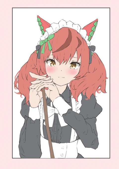 ネイチャさんメイド服着て… 