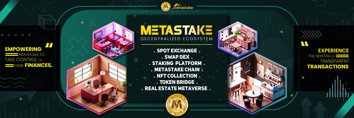 𝗘𝘅𝗽𝗹𝗼𝗿𝗲 𝘁𝗵𝗲 𝘄𝗼𝗿𝗹𝗱 𝗼𝗳 𝗠𝗲𝘁𝗮𝘀𝘁𝗮𝗸𝗲 𝗕𝗹𝗼𝗰𝗸𝗰𝗵𝗮𝗶𝗻:
✅Web 3.0 compatible products developed for the future of Finance.
✅Metastake Blockchain is a cutting-edge blockchain ecosystem.
✅Developed on our own Blockchain.
__
Visit metastakecoin.io ⚡