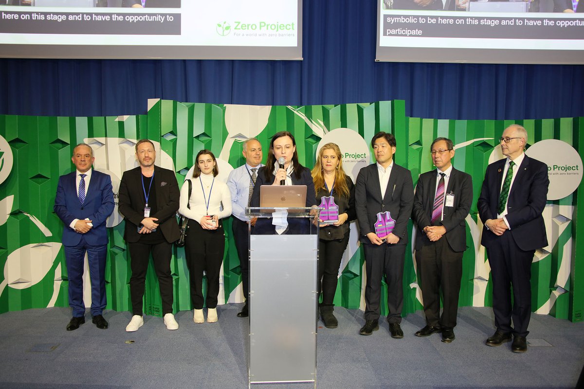 IsraelinAustria's tweet image. The humanitarian "Purple Vest Mission" of @AccessIL 🇮🇱 &amp;amp; @NipponF_pr 🇯🇵 supports people with disabilities in #Ukraine 🇺🇦.

Congratulations especially today on #Feb24 for winning the 'Special Recognition Award' at #ZeroCon23! 🙏