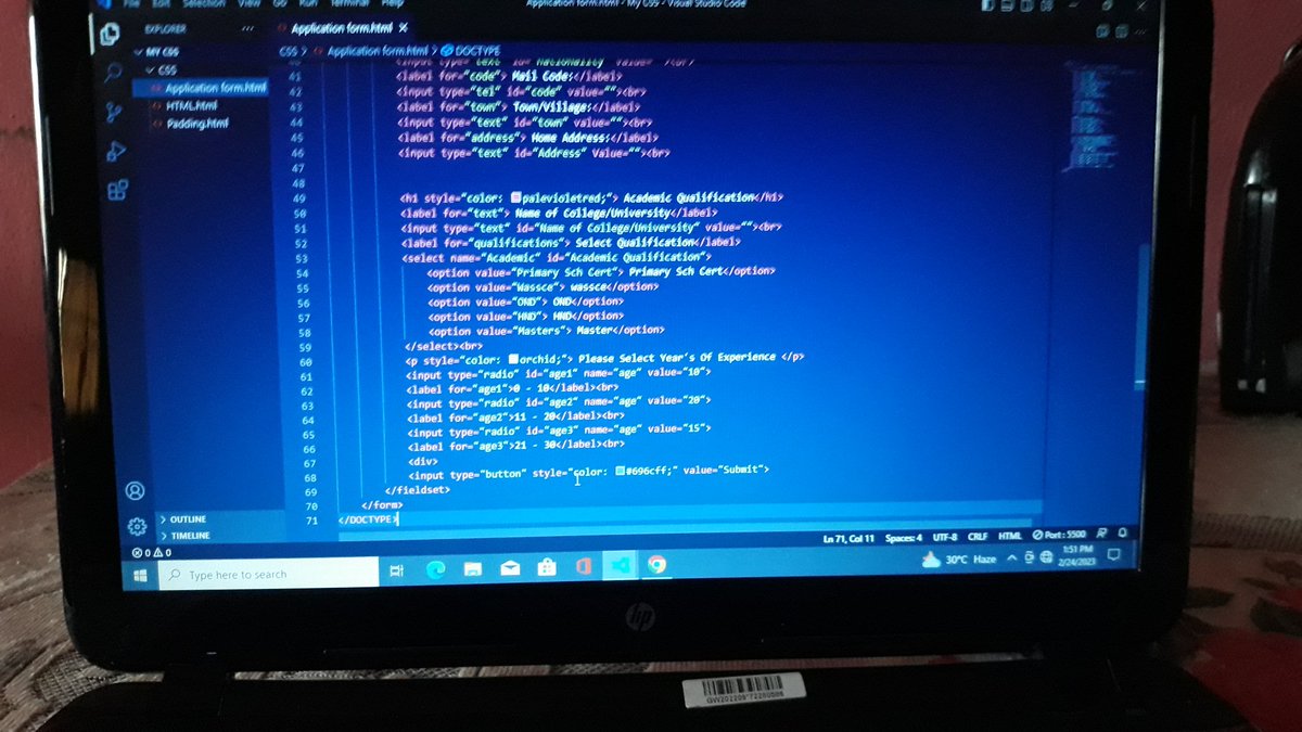 CyberProdigy007's tweet image. Still on the journey... thought of something I could do and resolved to this
All thanks to @aptlearn_io
#SabiProgrammers
#100DaysOfCode
