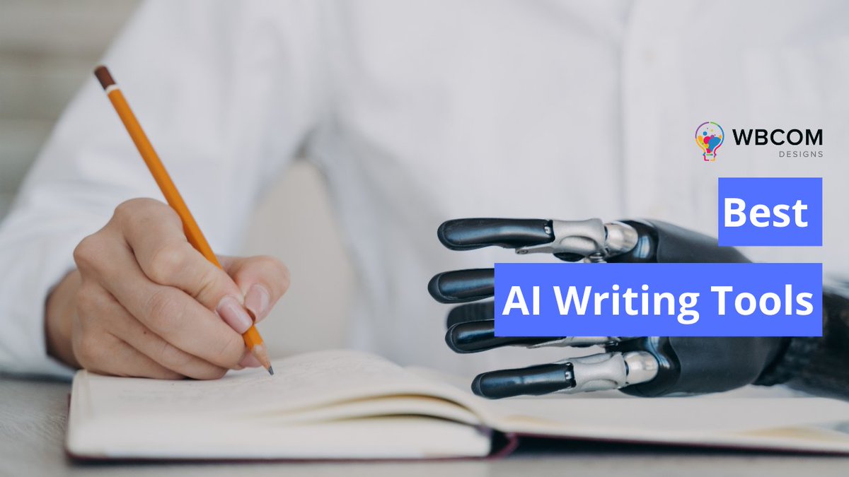 techwizw's tweet image. Best AI Writing Tools In 2023
Visit at: wbcomdesigns.com/best-ai-writin…
AI writing tools are software programs that use artificial intelligence (AI) and machine learning algorithms
#BestAIWritingTools #AIWritingTools #aitools #artificialintelligence #AI #WritingTools