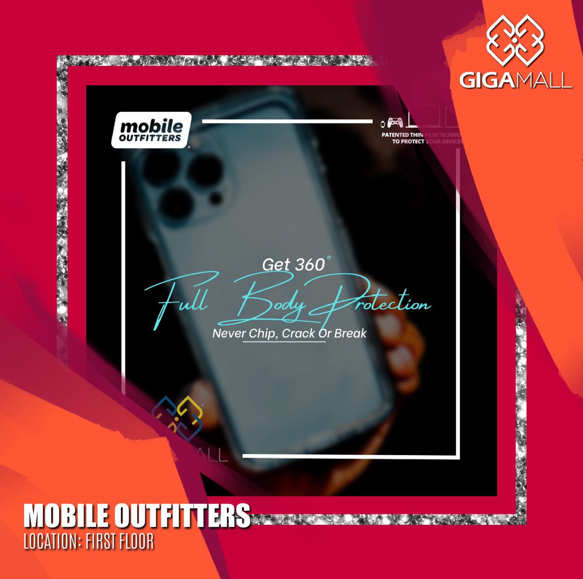 To get the service, visit Mobile Outfitters outlet located on the First Floor.
#gigamall #gigagroup #shoppingmall #shopping #mobileouttiffers #MobileOutfitterspk #ScreenProtection #impactprotection #clearcoat #mobileoutfittersgigamall #WTCPAK
