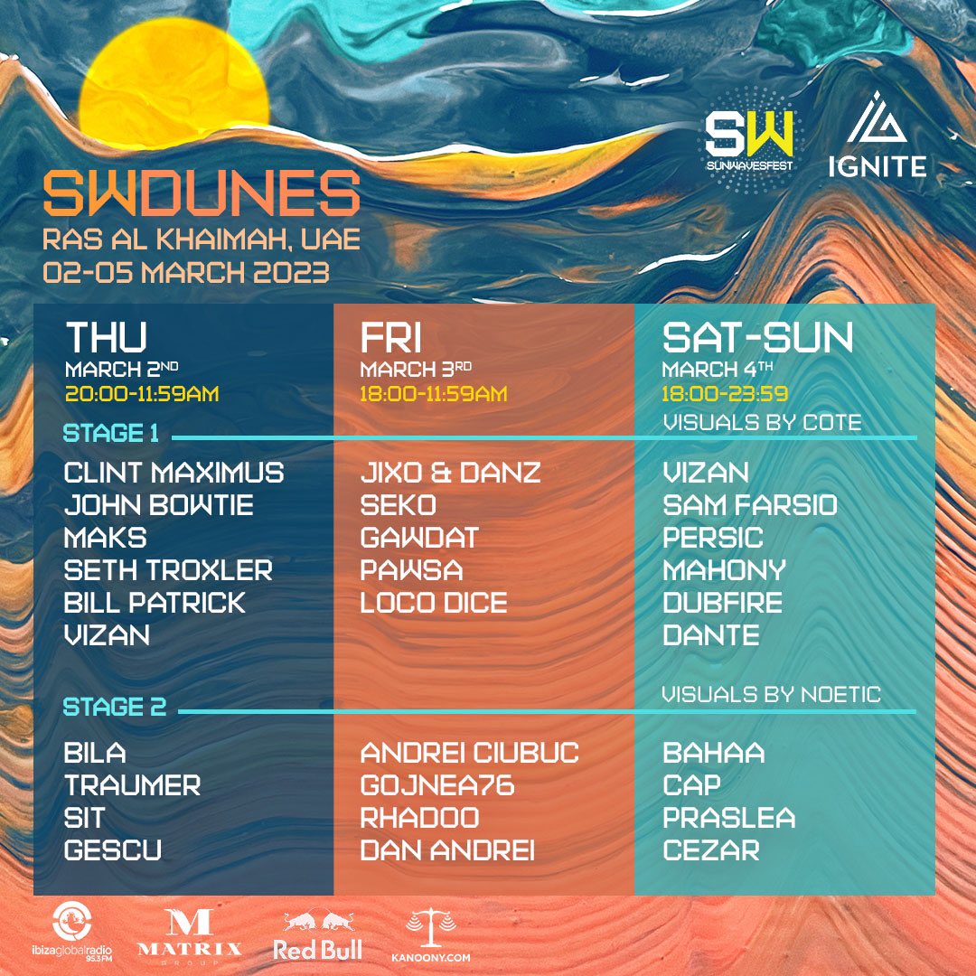 SunwavesFest's tweet photo. Who's joining us in Ras Al-Khaimah next week? #SUNWAVES #Festival #SWDUNES ::: https://t.co/L93f7bzlGo https://t.co/PBLHsT5yrR