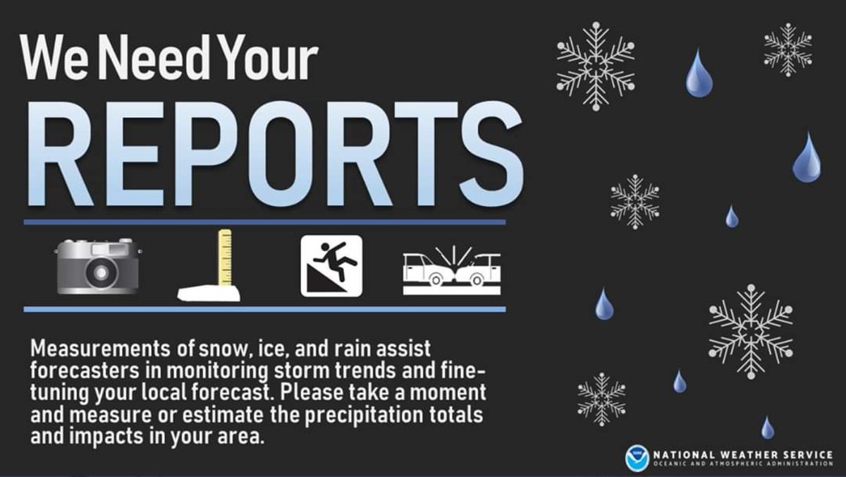 NWSAnchorage's tweet photo. ❗ WE NEED YOUR REPORTS ❗

Please let us know ANY impacts that your community may have experienced yesterday! ❄️💧🧊

Thank you in advance for your help!! 😊

#akwx #snow #rain #FreezingDrizzle #impacts https://t.co/WE3sXGtrXt