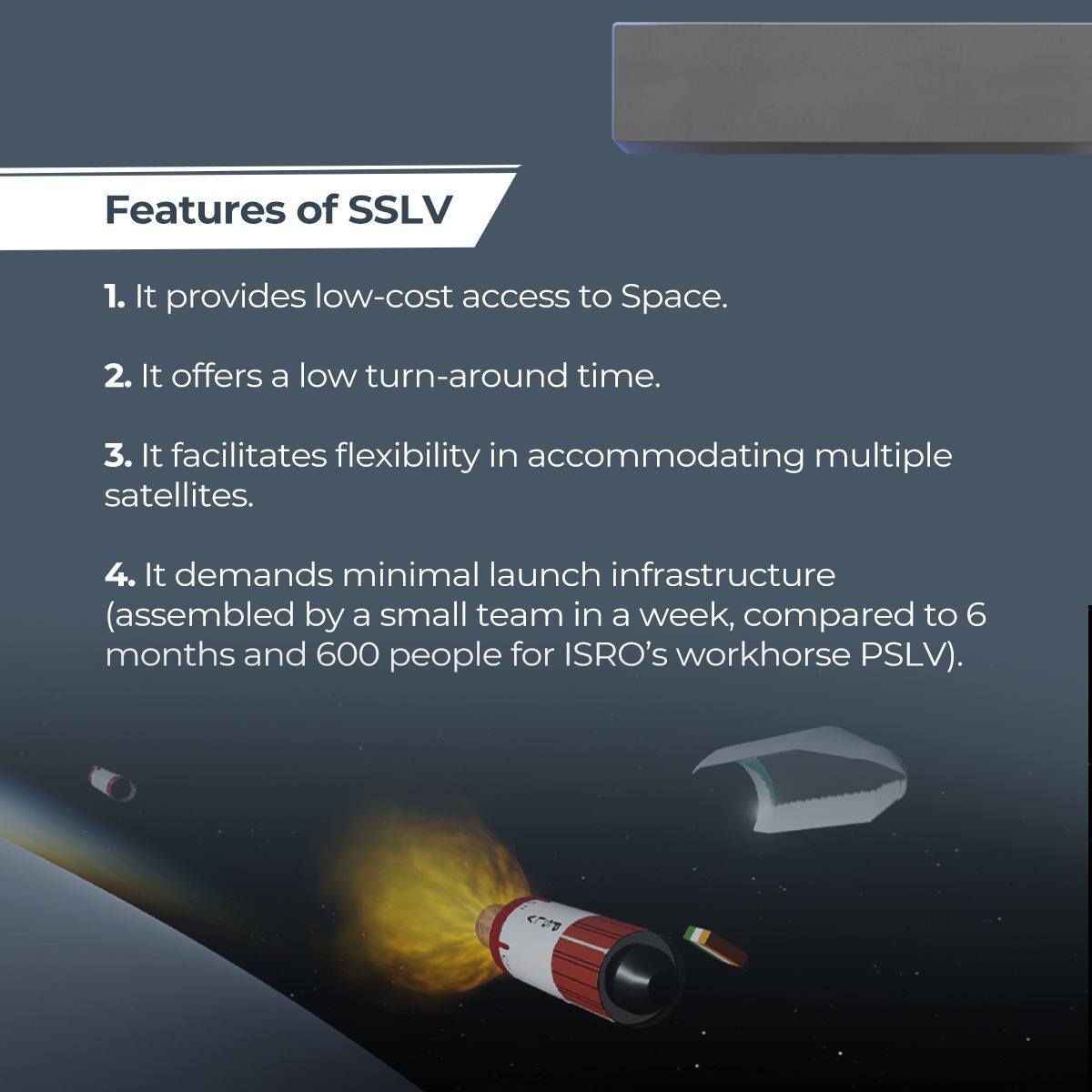 Upsc123_'s tweet photo. ISRO's smallest vehicle - Small Satellite Launch Vehicle (SSLV-D2), was recently launched from the Satish Dhawan Space Centre, Sriharikota, Andhra Pradesh.
#BreakingNews #currentaffairs 
#Jupiter #IAS #IPS 
#UPSC2023 https://t.co/8iHSYcXdja