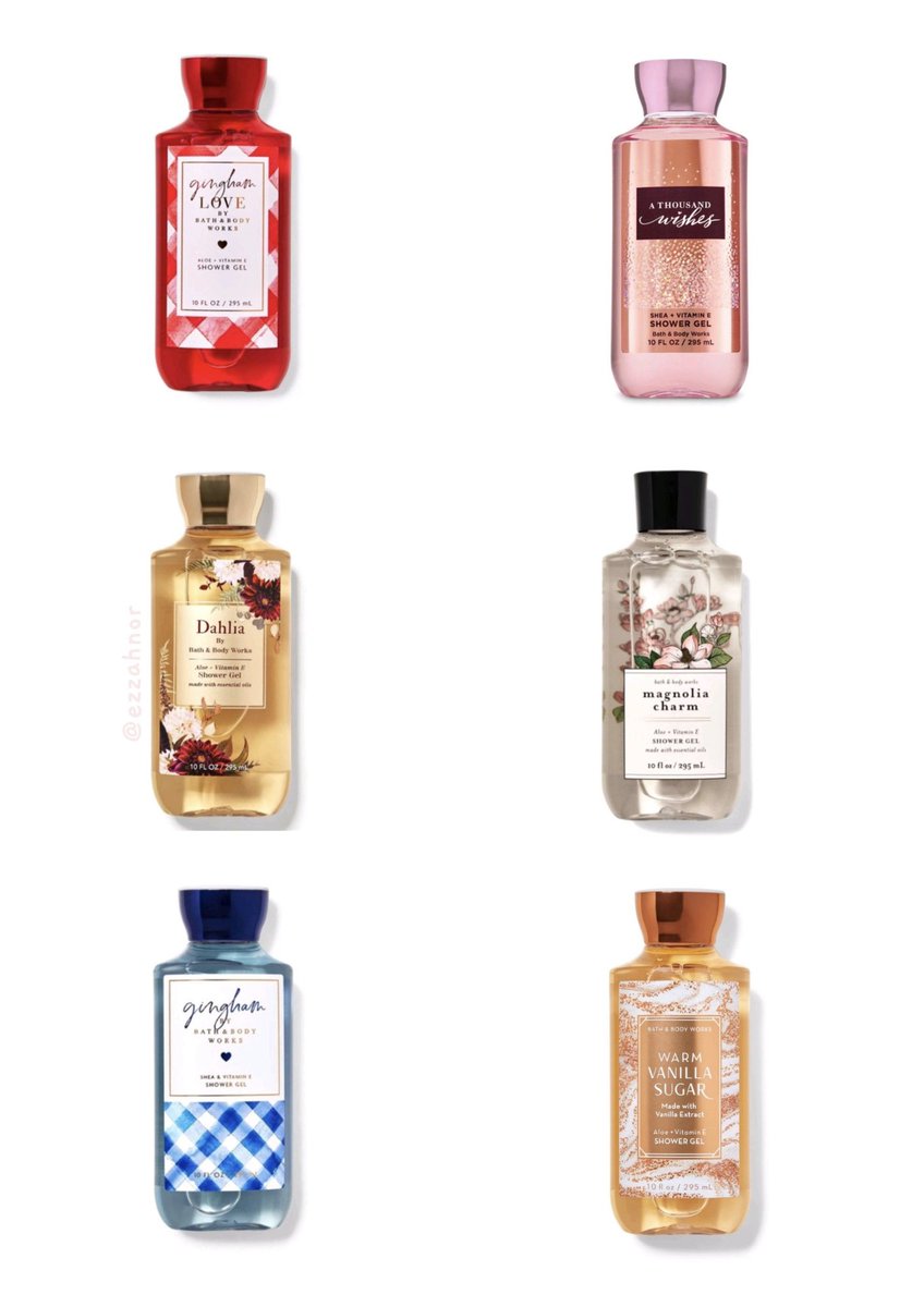 ezzahnor's tweet photo. Top 10 most recommended Bath &amp; Body Works showel gel 💓

(Lepas mandi, bau wangi melekat lama kat badan)

-A thread https://t.co/Ovh7wOqqce