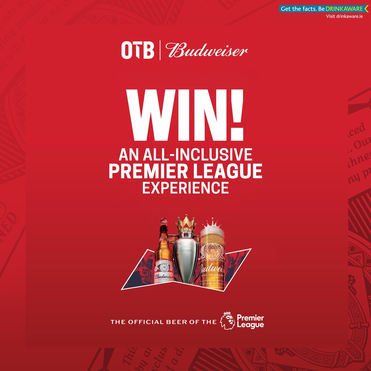 offtheball's tweet image. 🚨⚽We have two tickets to a Premier League game of your choice, + €500, flights &amp;amp; accommodation.

Like and retweet this post to enter. Budweiser official beer sponsor of the Premier League | Always drink responsibly. Get the facts. Be drink-aware. Visit drinkaware.ie.