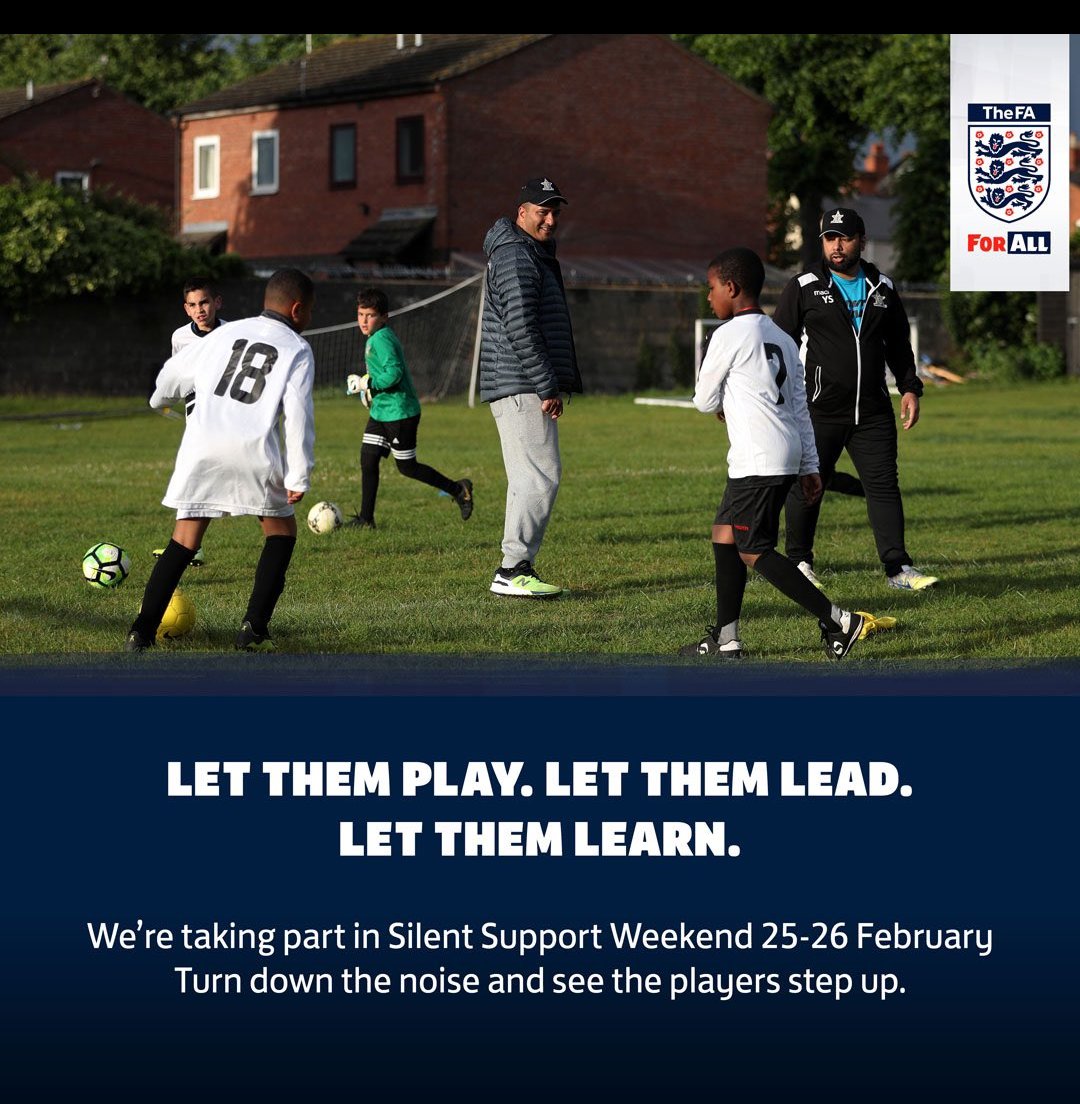 lizham2012's tweet photo. This weekend is @FA #silentsupportweekend. My son is reffing 4 games this weekend representing @HertfordshireFA . Will be interesting to see if the initiative is supported #respecttheref #keepingkidsactive #football https://t.co/O8XZCaapvS