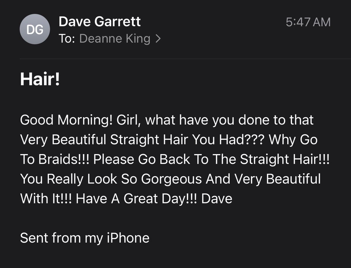 WFLADeanne's tweet image. Quick glimpse into what it’s like wearing natural/protective styles on-air

Emails like this come often, but I had time today 💁🏾‍♀️