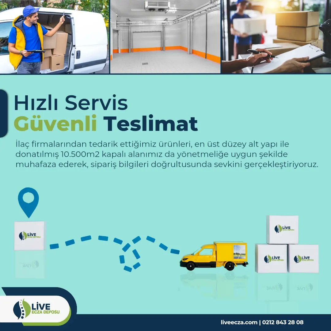 Hızlı Servis Güvenli Teslimat

Bilgi ve iletişim ⬇️

📞 0212 843 28 08

🌐 liveecza.com

#liveecza #eczadeposu #sağlık
#zayıflama #eczane #ilaç #ilaçdağıtım #nöbetçieczane #üretim #hastane #eczanehizmetleri #eczaneürünleri #eczaneler #acililaç