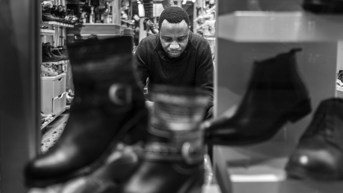 Cordwaining
#FujiXT3
35mm-105th@ƒ1.4-ISO640

#boots #shoerepair #framing #composition #candid #documentary #photojournalism #streetportrait #streetphotography #Fujinon #Fujifilm #WestVillage #GreenwichVillage #blackandwhite #bw #Acros #FujiAcros #darkroom #grain #cinematic