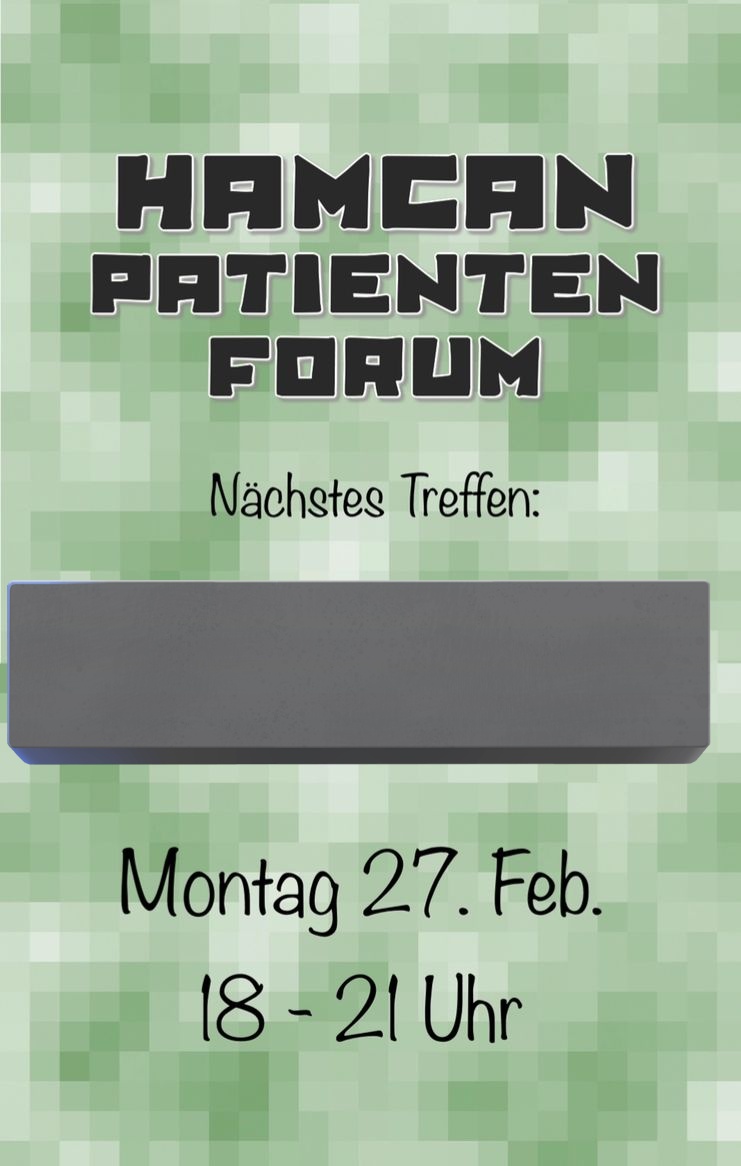 Gre_Goa's tweet photo. Montag ist es wieder soweit. #PatientsFirst @HamCanGermany https://t.co/VHgXNHtQaa